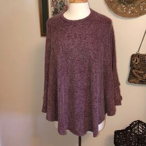 Beautiful soft mauve color poncho